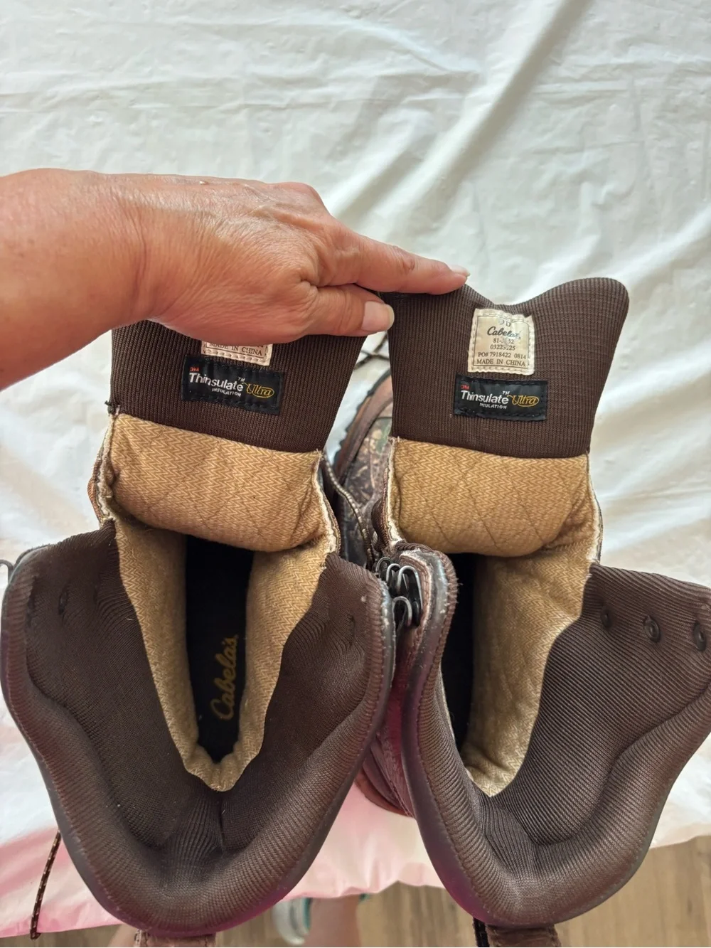 NWOT Cabela's Camo Brown Inferno Insulated Waterproof Hunting Boots SZ 9 D